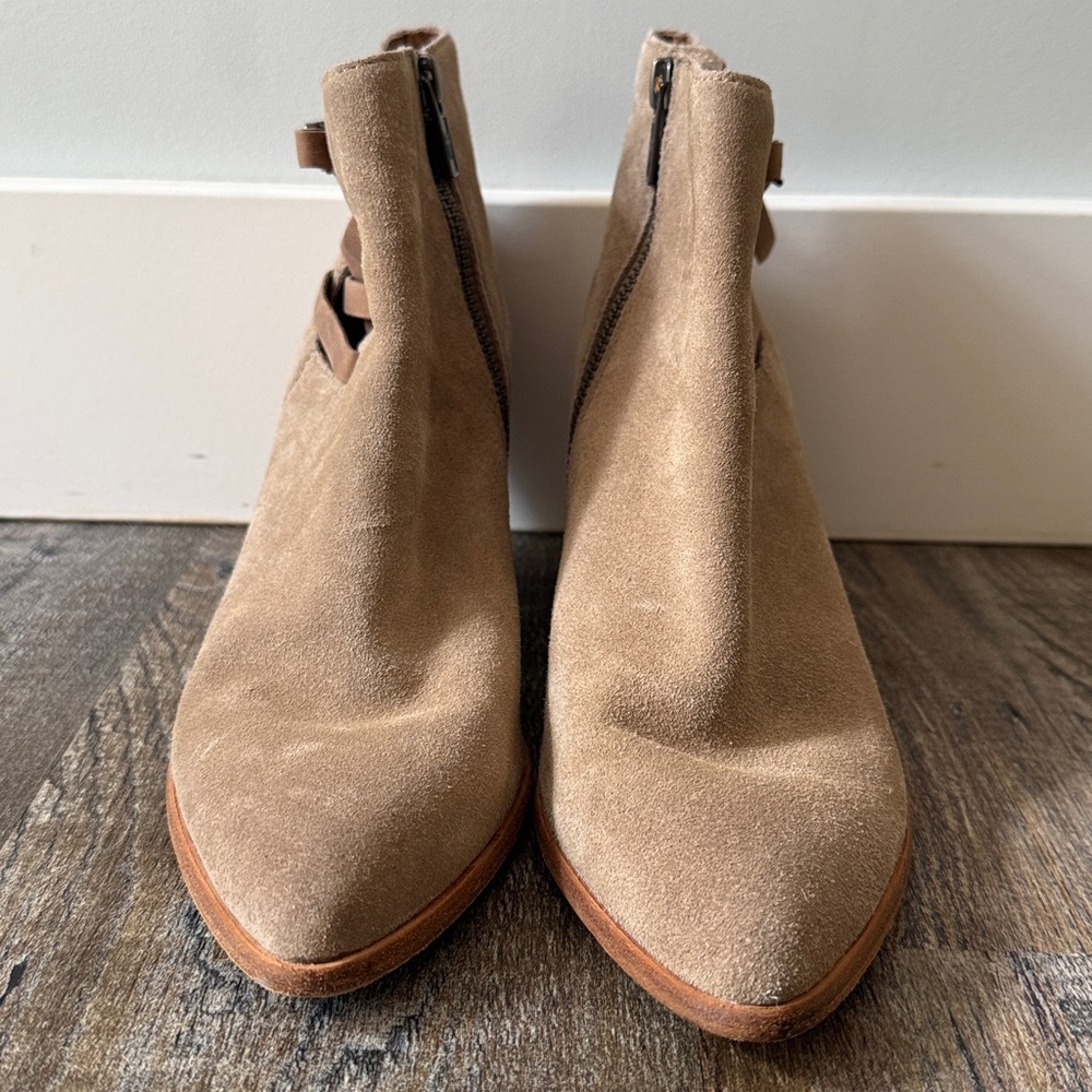 Frye | Reed Strappy Booties - Suede - Picture 2 of 10